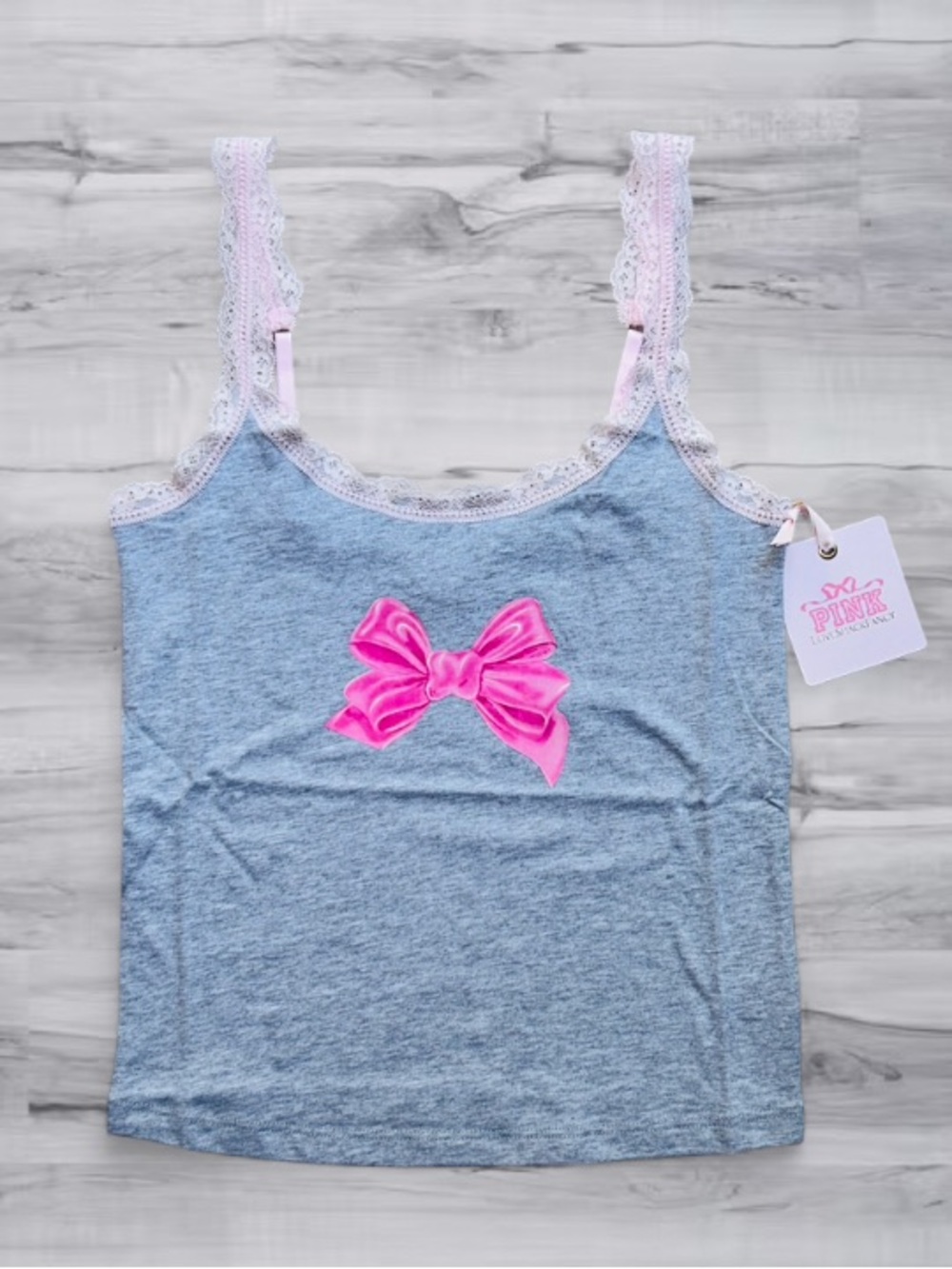 LoveShackFancy x PINK Signature Cami Small 100% Cotton NWT